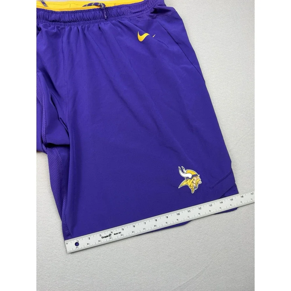 Minnesota Vikings Shorts Mens 3X Purple NFL Football Nike Dri Fit On Field Sport